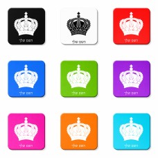 מגנט למקרר בעיצוב אישי עם השם שלך בעיצוב כתר מלכותי גודל המגנט 6.5 × 6.5 ס"מ