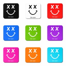 מגנט למקרר בעיצוב אישי עם השם שלך בעיצוב סמיילי גודל המגנט 6.5 × 6.5 ס"מ