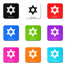 מגנט למקרר בעיצוב אישי עם השם שלך בעיצוב מגן דוד - מגן דוד - ישראל גודל המגנט 6.5 × 6.5 ס"מ