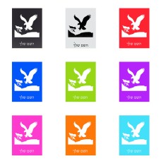 שלט אלומיניום קטן לחדר בעיצוב אישי עם השם שלך בעיצוב נשר אמריקאי גודל השלט 15 × 20 ס"מ.