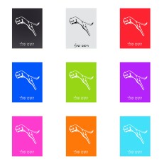 שלט אלומיניום קטן לחדר בעיצוב אישי עם השם שלך בעיצוב פומה גודל השלט 15 × 20 ס"מ.