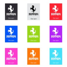 שלט אלומיניום קטן לחדר בעיצוב אישי עם השם שלך בעיצוב פרארי גודל השלט 15 × 20 ס"מ.