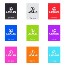 שלט אלומיניום קטן לחדר בעיצוב אישי עם השם שלך בעיצוב לקסוס גודל השלט 15 × 20 ס"מ.