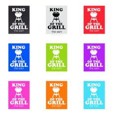 שלט אלומיניום קטן לחדר בעיצוב אישי עם השם שלך בעיצוב מלך הגריל גודל השלט 15 × 20 ס"מ.