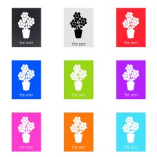 שלט אלומיניום קטן לחדר בעיצוב אישי עם השם שלך בעיצוב פרח גודל השלט 15 × 20 ס"מ.