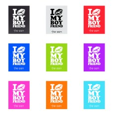 שלט אלומיניום קטן לחדר בעיצוב אישי עם השם שלך בעיצוב נשקי את חבר שלי גודל השלט 15 × 20 ס"מ.