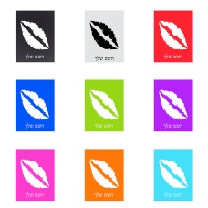 שלט אלומיניום קטן לחדר בעיצוב אישי עם השם שלך בעיצוב שפתיים - נשיקה גודל השלט 15 × 20 ס"מ.