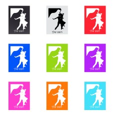 שלט אלומיניום קטן לחדר בעיצוב אישי עם השם שלך בעיצוב אישה רוקדת עם גבר גודל השלט 15 × 20 ס"מ.