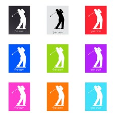 שלט אלומיניום קטן לחדר בעיצוב אישי עם השם שלך בעיצוב שחקן גולף גודל השלט 15 × 20 ס"מ.