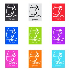 שלט אלומיניום קטן לחדר בעיצוב אישי עם השם שלך בעיצוב שייט אולימפי גודל השלט 15 × 20 ס"מ.