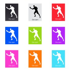 שלט אלומיניום קטן לחדר בעיצוב אישי עם השם שלך בעיצוב שחקן פינג פונג גודל השלט 15 × 20 ס"מ.