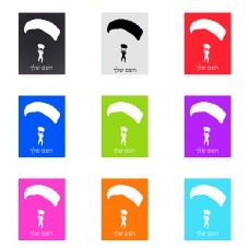 שלט אלומיניום קטן לחדר בעיצוב אישי עם השם שלך בעיצוב צניחה חופשית גודל השלט 15 × 20 ס"מ.