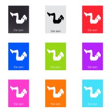 שלט אלומיניום קטן לחדר בעיצוב אישי עם השם שלך בעיצוב אישה מתאמנת גודל השלט 15 × 20 ס"מ.