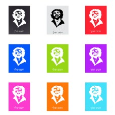 שלט אלומיניום קטן לחדר בעיצוב אישי עם השם שלך בעיצוב צ'ה גווארה גודל השלט 15 × 20 ס"מ.