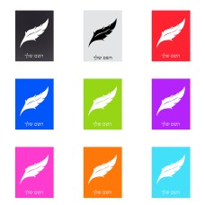 שלט אלומיניום קטן לחדר בעיצוב אישי עם השם שלך בעיצוב נוצת נוצה גודל השלט 15 × 20 ס"מ.