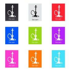 שלט אלומיניום קטן לחדר בעיצוב אישי עם השם שלך בעיצוב נרגילה גודל השלט 15 × 20 ס"מ.