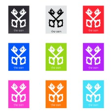 שלט אלומיניום קטן לחדר בעיצוב אישי עם השם שלך בעיצוב מפתחות גודל השלט 15 × 20 ס"מ.