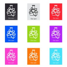 שלט אלומיניום קטן לחדר בעיצוב אישי עם השם שלך בעיצוב מעבדה גודל השלט 15 × 20 ס"מ.