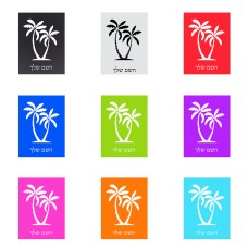 שלט אלומיניום קטן לחדר בעיצוב אישי עם השם שלך בעיצוב כפות ידיים גודל השלט 15 × 20 ס"מ.