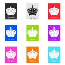 שלט אלומיניום קטן לחדר בעיצוב אישי עם השם שלך בעיצוב כתר מלכותי גודל השלט 15 × 20 ס"מ.