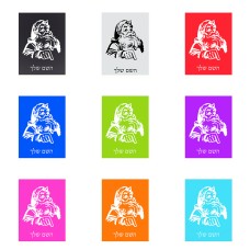 שלט אלומיניום קטן לחדר בעיצוב אישי עם השם שלך בעיצוב סנטה קלאוס גודל השלט 15 × 20 ס"מ.