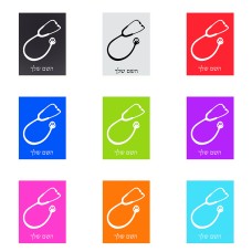 שלט אלומיניום קטן לחדר בעיצוב אישי עם השם שלך בעיצוב סטטוסקופ רופא גודל השלט 15 × 20 ס"מ.