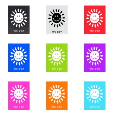 שלט אלומיניום קטן לחדר בעיצוב אישי עם השם שלך בעיצוב שמש גודל השלט 15 × 20 ס"מ.