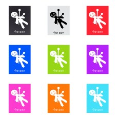 שלט אלומיניום קטן לחדר בעיצוב אישי עם השם שלך בעיצוב וודו גודל השלט 15 × 20 ס"מ.