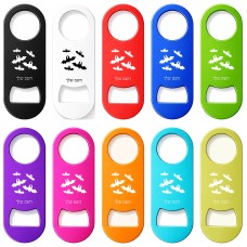 פותחן בקבוקים בעיצוב אישי עם השם שלך בעיצוב עטלפים גודל הפותחן 3.2 × 8.7 ס"מ