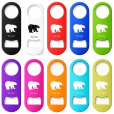 פותחן בקבוקים בעיצוב אישי עם השם שלך בעיצוב דוב גודל הפותחן 3.2 × 8.7 ס"מ