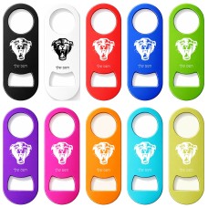 פותחן בקבוקים בעיצוב אישי עם השם שלך בעיצוב פני פנטרה גודל הפותחן 3.2 × 8.7 ס"מ