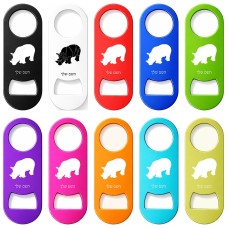 פותחן בקבוקים בעיצוב אישי עם השם שלך בעיצוב קרנף גודל הפותחן 3.2 × 8.7 ס"מ