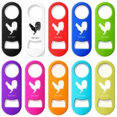 פותחן בקבוקים בעיצוב אישי עם השם שלך בעיצוב תרנגול גודל הפותחן 3.2 × 8.7 ס"מ