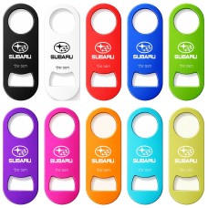 פותחן בקבוקים בעיצוב אישי עם השם שלך בעיצוב סובארו גודל הפותחן 3.2 × 8.7 ס"מ