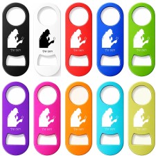 פותחן בקבוקים בעיצוב אישי עם השם שלך בעיצוב בתים של שרלוק גודל הפותחן 3.2 × 8.7 ס"מ