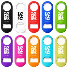 פותחן בקבוקים בעיצוב אישי עם השם שלך בעיצוב נשקי את חבר שלי גודל הפותחן 3.2 × 8.7 ס"מ