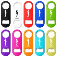 פותחן בקבוקים בעיצוב אישי עם השם שלך בעיצוב אישה בהריון גודל הפותחן 3.2 × 8.7 ס"מ