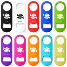 פותחן בקבוקים בעיצוב אישי עם השם שלך בעיצוב מזלות - דגים גודל הפותחן 3.2 × 8.7 ס"מ