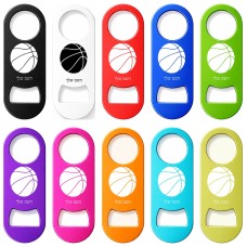 פותחן בקבוקים בעיצוב אישי עם השם שלך בעיצוב כדורסל גודל הפותחן 3.2 × 8.7 ס"מ