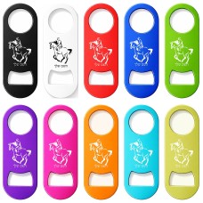 פותחן בקבוקים בעיצוב אישי עם השם שלך בעיצוב רוכב סוסים 2 גודל הפותחן 3.2 × 8.7 ס"מ