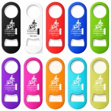 פותחן בקבוקים בעיצוב אישי עם השם שלך בעיצוב רוכב סוסים גודל הפותחן 3.2 × 8.7 ס"מ