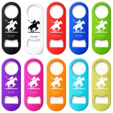 פותחן בקבוקים בעיצוב אישי עם השם שלך בעיצוב שחקן פולו - סוס גודל הפותחן 3.2 × 8.7 ס"מ