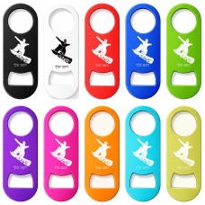 פותחן בקבוקים בעיצוב אישי עם השם שלך בעיצוב סנובורדיסט גודל הפותחן 3.2 × 8.7 ס"מ