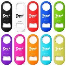 פותחן בקבוקים בעיצוב אישי עם השם שלך בעיצוב נוסחת אלברט איינשטיין גודל הפותחן 3.2 × 8.7 ס"מ