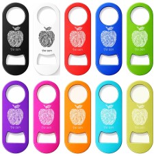 פותחן בקבוקים בעיצוב אישי עם השם שלך בעיצוב הדפס תפוח גודל הפותחן 3.2 × 8.7 ס"מ