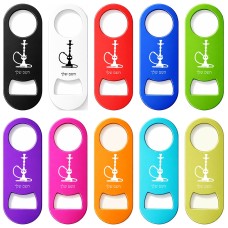 פותחן בקבוקים בעיצוב אישי עם השם שלך בעיצוב נרגילה גודל הפותחן 3.2 × 8.7 ס"מ