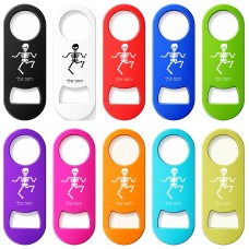 פותחן בקבוקים בעיצוב אישי עם השם שלך בעיצוב סקלטון גודל הפותחן 3.2 × 8.7 ס"מ