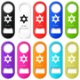 פותחן בקבוקים בעיצוב אישי עם השם שלך בעיצוב מגן דוד - מגן דוד - ישראל גודל הפותחן 3.2 × 8.7 ס"מ