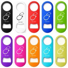 פותחן בקבוקים בעיצוב אישי עם השם שלך בעיצוב סטטוסקופ רופא גודל הפותחן 3.2 × 8.7 ס"מ