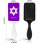 מסרק לשיער בעיצוב אישי עם השם שלך בעיצוב מגן דוד - מגן דוד - ישראל גודל המסרק 21.5 × 6.8 ס"מ